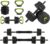 44/66/88 Lbs Adjustable Dumbbell Set, 4-in-1 Free Weights Set with Connector, Fitness Exercise Equipment Used As Barbell, Kettlebells, Push Up Stand, Weights Set for Home Gym Suitable Men/Women