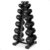BalanceFrom Neoprene Coated Iron Dumbbell Hex Weights Set with Stand – Color-Coded or Black Options with Non-Slip Grip for Strength Training, Resistance Workouts, and Home Gym Fitness