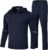BGOWATU Men’s Tracksuits Set Full Zip Jacket Hoodie Sweatsuit Running Sport Pants Outfits for Men with Zipper Pockets