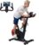 Magnetic Indoor Cycling Bike, 28lbs Flywheel Stationary Bike with Smart Knob Resistance, LCD Monitor & IPad Mount for Home Cardio