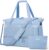 ETRONIK Gym Bag for Women, Travel Duffel Bag with USB Charging Port, Weekender Overnight Bag with Wet Pocket and Shoes Compartment for Women, Travel, Gym, Yoga, Bule, M
