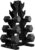 PAPABABE Hex Dumbbell Set with Rack, 85-560lb Rubber Encased Dumbbell Free Weights Dumbbells Set with Storage Rack, Hand Weights Set for Strength Training