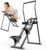Stair Stepper & Ab Machine by SEWD, 2-in-1 Cardio Workout Equipment with Adjustable Handlebar & Large Pedals, 90% Pre-Assembled Fitness Equipment, Quickly Switch from Stepper to Abdominal Machine