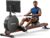 MERACH Pro-Grade Rowing Machines for Home, Smart Magnetic Rowing Machine with Self-Generation, Double Resistance and 400 LBS MAX Load, Wooden Tracks for Silent Sliding, MERACH App 1000+ Course & Games