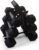 HolaHatha Hexagonal Non Slip Free Hand Dumbbell Weight Training Exercise Set w/ Textured Grips & Folding Storage Rack, 5, 8, & 10 Pound Pairs, Black
