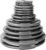 Body-Solid (OST255) Cast Iron Olympic Quad Grip Design Weight Plate Set – Free Weights, Dumbbell Plates, 2 Inch Standard Hole for All Barbell Types, 255 Pound Total Weight Sets