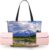 Women’S Yoga Bag With Yoga Mat Carrier Large Shoulder Bag Ice Hockey Art Carryall Tote For Travel Office Beach Gym