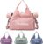 Personalized Sport Gym Bags with Yoga Mat Compartment, Custom Embroidered Name Duffle Bag with Shoe Compartment, Cheerleading Gymnastics Dance Ballet Bag for Girls, Weekender Overnight for Women