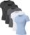 5-Pack Women’s Compression Shirts Short Sleeve Workout Tops Athletic Baselayer Quick Dry Gym Yoga Running T-Shirt