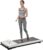 Soozier Under Desk Treadmill, Portable Walking Pad with Foldable Wheels, Remote Control, LED Display, 264 lbs Weight Capacity