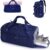 Sportsnew Gym Bag for Women with Shoe Compartment Wet Pocket and Yoga Mat Holder,Mens Duffel Bag for Travel with Laptop Compartment,Weekender Overnight Carry On Bag for Men(Blue Patent Pending)