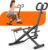 Dskeuzeew Squat Machine with LCD Monitor, Exercise Equipment for Home 330 Lbs Squat Rowing Machine with Adjustable Resistance Home Workout Machine Leg Glute Trainer for Full Body