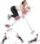 Ab Machine, Adjustable Ab Workout Equipment at Home Gym, Foldable Ab Trainer Machine for Core Strength Training with LCD Display