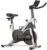 Stationary Exercise Bike with Magnetic Resistance & 3kg Cast Iron Flywheel, Quiet Indoor Cycle for Home Cardio Workout, App Connected Spin Bike, Max 265 LBS, Silver
