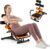 GYMAX Ab Machine, Adjustable Sit Up Exercise Equipment with Foam Roller & Handle, Multifunctional Workout Ab Trainer for Home Gym, Core Muscle Exercise Bench Press for Men Women