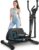 Elliptical Exercise Machine, 16-Level Magnetic Resistance Elliptical Machine for Home Trainer with Hyper-Quiet Drive, 15.5IN AStride, LCD Monitor & App Support,350LBS Weight Capacity