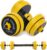 FUXION 44LB Adjustable Dumbbell Barbell Weight Pair