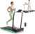 UREVO Walking Pad with Incline, 9% Incline Portable Under Desk Treadmill, 2.5 HP Walking Treadmill Pad for Home and Office, Walking Jogging Running Machine with Remote Control and LED Display