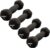 York Barbell Neoprene Hexagon Dumbbells with Cast Ergo Handle (1 to 15lbs Pack of 1, 2, 4) | Durable Anti-Slip Exercise & Fitness Strength Training Free Weights for Home Gym | Black | For Men & Women