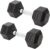 York Barbell Hex Dumbbell Set Rubber Coated Fixed Weight Dumbbells with Chrome Ergonomic Handle Odorless & Durable for Home Gym Women’s Strength Training Workouts – 2.5LB to 125LB Pack of 1, 2 & 4