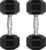 RitFit 5-300LBS Rubber Encased Hex Dumbbell Sets with Optional Rack for Home Gym, Coated Hand Weights for Strength Training, Workouts