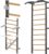 Kipika Gymnastic Stall Bar – 2″x2″ Swedish Ladder with 1″ Hole, Wall Mounted Pull-up Bar Ladder Suspension Trainer, Solid Wood Grips Gymnastics Training Bar for Home, Wall Gym, School