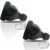 2 Pack Protein Powder Container to Go- 50ml Protein Powder Holder,Mini Funnel with Keychain and Keyring for Gym, Workouts, Fitness and Traveling (Black, 50ml)
