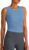 G4Free Lightbreeze Workout Tank Tops for Women Side Ruched Sleeveless High Neck Crop Top Summer Athletic Gym Shirts