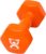 CanDo Vinyl Coated Dumbbell Orange 10 lb Single 1pc Handheld Weight for Muscle Training and Workouts, Color Coded Anti-Roll Home Gym Equipment, Beginner and Pro…