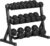 Hex Dumbbell Sets with Rack, 450LB (5-45Lb, 9 Pairs) Rubber Coated Dumbbell Weight Set and Storage Rack,Multiple Sizes Exercise & Fitness Dumbbells for Muscle Toning, Strength Building & Full Body Workout
