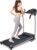 Goplus Foldable Treadmill, Freestanding Portable Treadmill with 12 Preset Programs, LCD Monitor, Built-in Wheels & Pulse Sensor, Folding Compact Treadmills for Home Small