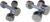 Ader Chrome Beauty Dumbbell Set 3, 5lb