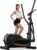 CURSOR FITNESS Elliptical Machine, Elliptical Exercise Machine for Home, Elliptical Training Machines with 8 Levels Resistance, Silent Magnetic Elliptical Trainer with 12″ Stride and LCD Monitor