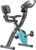 Merax Exercise Bike,Workout Bikes for Home,Folding Stationary Bikes for Home with 16-Level Magnetic Resistance, 300LBS Capacity X-Bike Indoor Exercise Equipment with Heart Rate Sensor & LCD Monitor