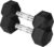 Yes4All Chrome/Rubber Grip Encased Hex Dumbbells – Hand Weights With Anti-Slip 10-30 LBS Pair