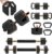Adjustable Dumbbell Set 20lb 30lb 40lb Free Weight Set with Upgraded Weight Plate,Dumbbells Set Used as Barbell/Kettlebells/Weightlift/Push Up Stand,Fitness Exercises Equipment for Home Gym Men Women