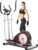 ANCHEER Elliptical Exercise Machine, Elliptical Training Machines with Pulse Rate Grips and LCD Monitor, Elliptical Machine for Home with 8 Resistance Levels Smooth Quiet Driven, Max 500Lbs Loading