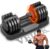 VEICK 25 lbs Adjustable Dumbbell with Anti-Slip Turning Handle, Fast Adjust Weight for Men Women, Exercise Equipment with Tray for Home Gym Full Body Workout Fitness