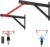 Pull Up Bar Wall Mounted, Heavy Duty 650 lbs Capacity Chin Up Bar, 48″ Multi-Grip Strength Training Pull-up Bars, for Home Gym Garage/Backyard Total Body Workout, Ease Of Use Mounting (Red)