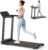 Foldable Treadmill with Handles Treadmills for Home Small Spaces 3HP Folding Treadmills Walking Pad Treadmill with Handle Bar Quiet Walking Machine, 300LBS Capacity, Portable Small Home Gym (Black)