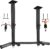 Ceiling Mount Pull Up Bar for Garage/Basement/Rafter – Heavy Duty 800LBS Adjustable Height Multi-Grip Chin Up Bar,Ceiling Joist/Beam Mounted Pull-Up Bar with Ball Finger & Round Anchors
