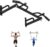 Wall Mounted Pull Up Bar, Heavy Duty Chin Up Bar, Multi Grip PullUp Bar for Garage, Basement, Wall Mount – Multifunctional Fitness Bar,Supports up to 800 Lbs