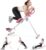 Rowing Machines for Home Gym, Multi-Functional Rower Machine Adjustable Handrail Ab Trainer Machine, Max Bearing 120kg, Folding AB Workout Machines, with Resistant Bands