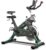 GYMAX Exercise Bike, Stationary Indoor Cycling Bike with 40lbs Flywheel, LCD Display, Adjustable Seat & Handlebar, Quiet Belt Drive for Home Gym Cardio Training Workout Fitness