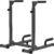 SELEWARE Heavy Duty Dip Bar, Adjustable Width & Height Dip Station Home Gym Fitness Equipment, 800lbs Capacity, Multifunctional Strength Training Dip Stand with Push Up Bar for Tricep Dips, L-Sits