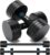 Northdeer V2.0 Upgraded Adjustable Steel Dumbbells 40LB / 60LB – 2 in 1 Dumbbell Barbell Set for Home Gym Workout – Compatible with V1.0 Dumbbells
