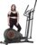 ANCHEER Home Gym Elliptical Trainer Machine, Silent Magnetic Cross Trainer with LCD Display, 14-Level Resistance & Heart Rate Monitor, 400Lbs Capacity Cardio Equipment
