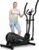 Caromix Elliptical Machine with Magnetic Resistance, Elliptical Exercise Machine for Home with LCD Monitor and Hyper-Quiet Magnetic Driving System, 300LBS Loading Capacity