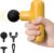 HEYCHY Super Mini Massage Gun Deep Tissue, Handheld Percussion Muscle Massager with 4 Heads, Travel Size Massager Gun for Men & Women Back Pain Relief, Quiet for Home, Gym, Office, Yellow