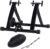 Topeakmart Magnetic Bike Trainer Stand Indoor Magnet Steel Bike Exercise Trainer Stand Resistance Stationary Bike Trainer w/Front Wheel Support and Quick Release Skewer for 26in-28in, 700C Wheels